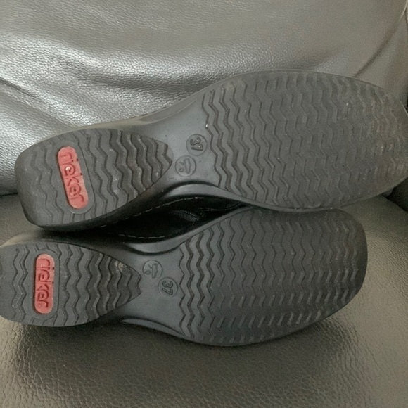 Rieker Black Ankle Boots Size EU 37 / US 6.5 - Picture 8 of 11